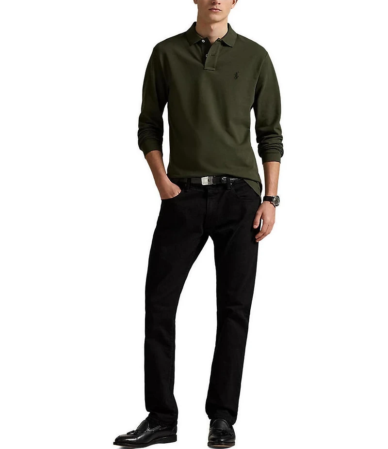 Polo Ralph Lauren Classic Fit Stretch Mesh Long Sleeve Polo Shirt