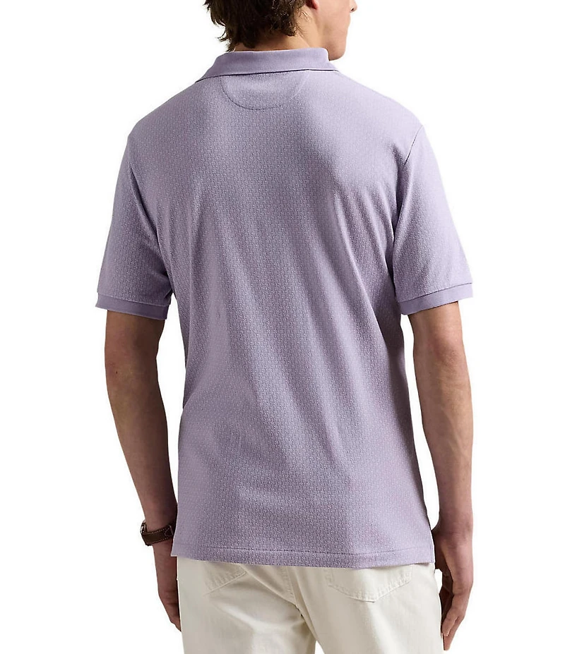 Polo Ralph Lauren Classic Fit Stretch Mesh Mallet Print Short Sleeve Polo Shirt