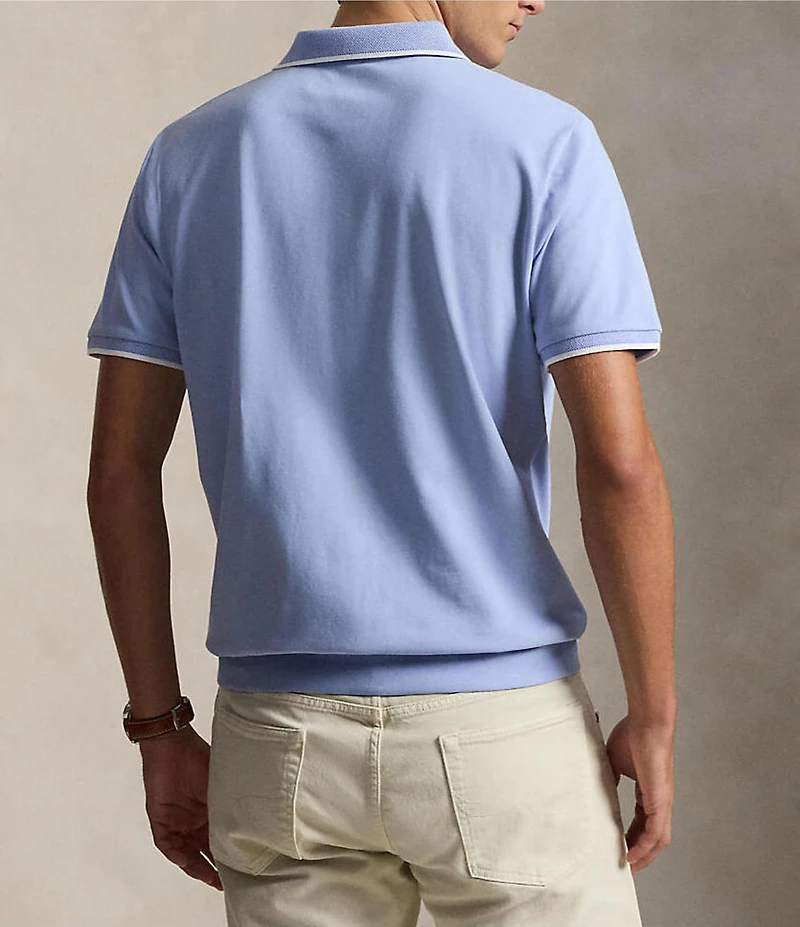 Polo Ralph Lauren Classic Fit Stretch Mesh Short Sleeve Zip Polo Shirt