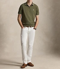 Polo Ralph Lauren Classic Fit Stretch Mesh Short Sleeve Zip Polo Shirt