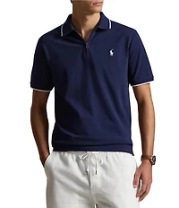 Polo Ralph Lauren Classic Fit Stretch Mesh Short Sleeve Zip Polo Shirt