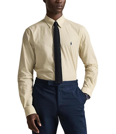 Polo Ralph Lauren Classic Fit Stretch Poplin Long Sleeve Shirt