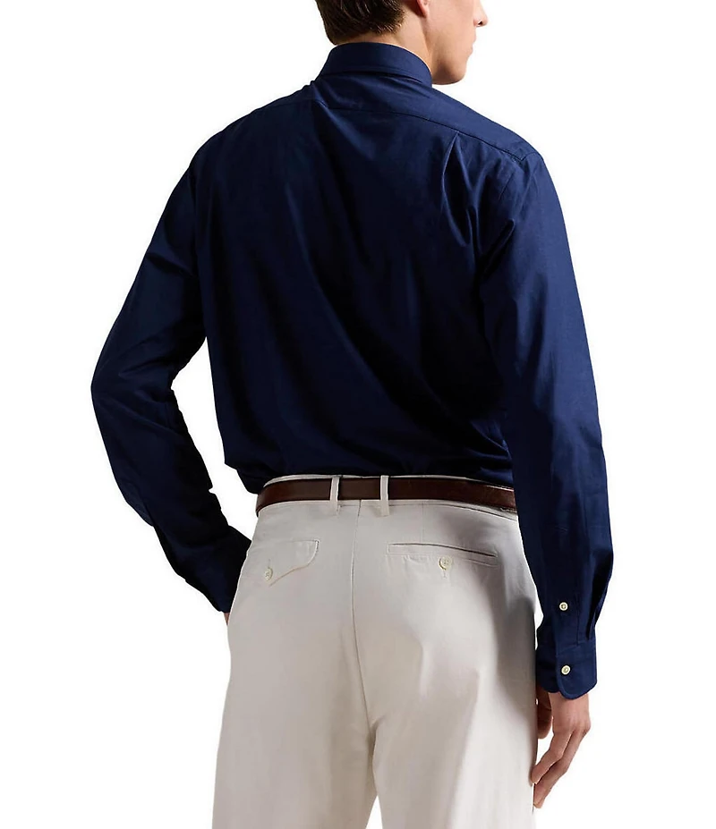 Polo Ralph Lauren Classic Fit Stretch Poplin Point Collar Long Sleeve Woven Shirt