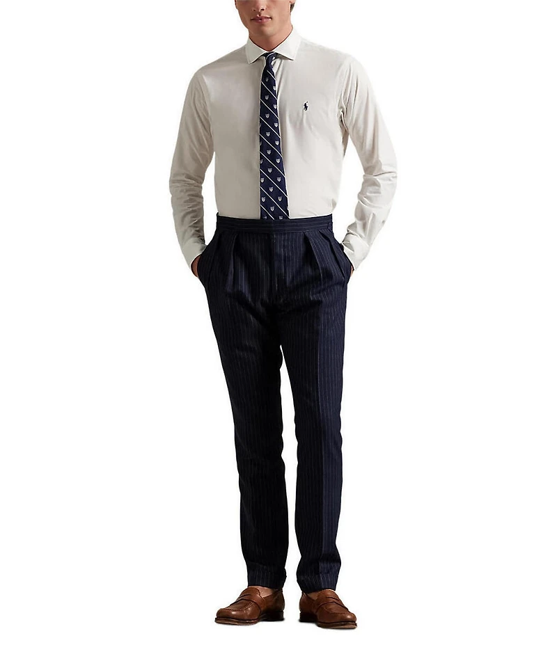 Polo Ralph Lauren Classic Fit Stretch Poplin Point Collar Long Sleeve Woven Shirt