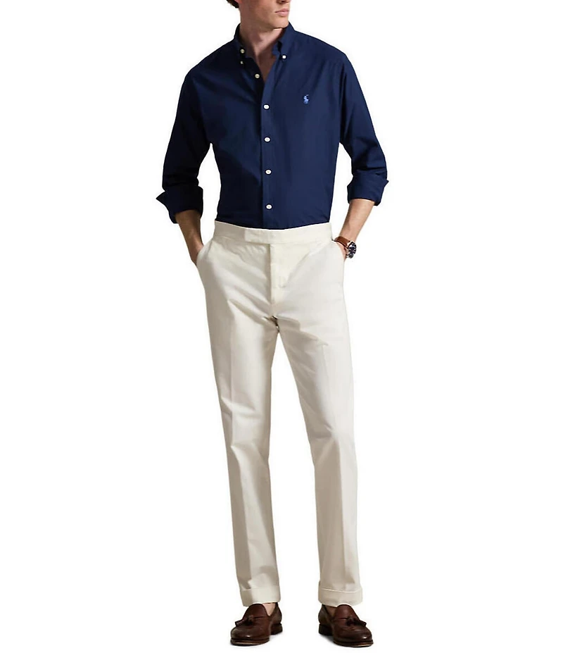 Polo Ralph Lauren Classic Fit Stretch Poplin Long Sleeve Woven Shirt