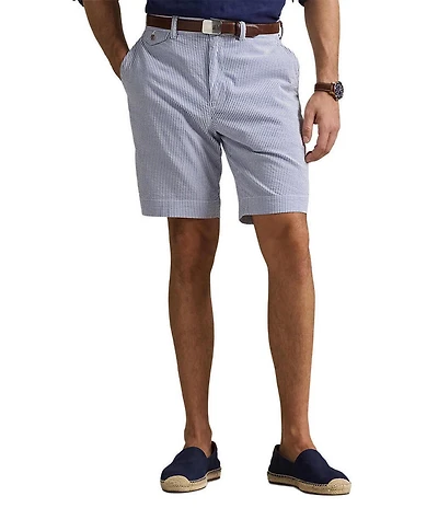 Polo Ralph Lauren Classic-Fit Stretch Seersucker 9.25#double; Inseam Shorts
