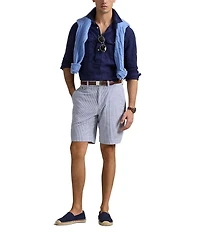 Polo Ralph Lauren Classic-Fit Stretch Seersucker 9.25#double; Inseam Shorts
