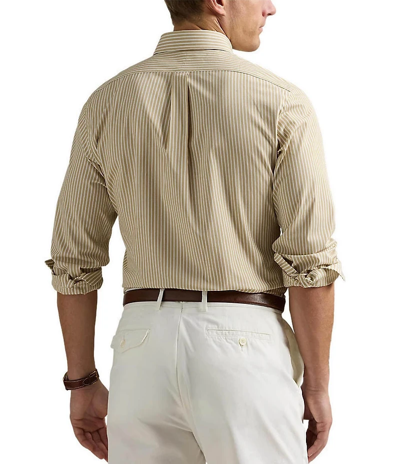 Polo Ralph Lauren Classic-Fit Stretch Stripe Poplin Long Sleeve Woven Shirt