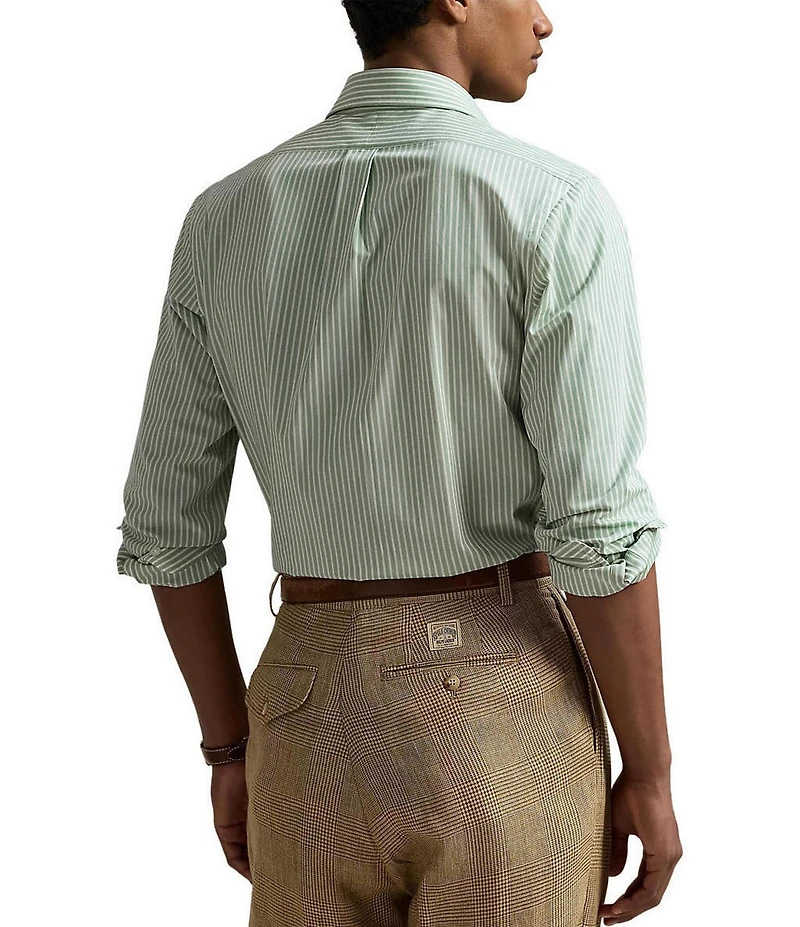 Polo Ralph Lauren Classic-Fit Stretch Stripe Poplin Long Sleeve Woven Shirt