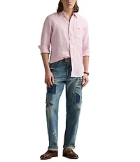 Polo Ralph Lauren Classic Fit Stripe Linen Long Sleeve Woven Shirt