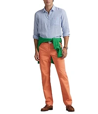 Polo Ralph Lauren Classic Fit Stripe Linen Long Sleeve Woven Shirt