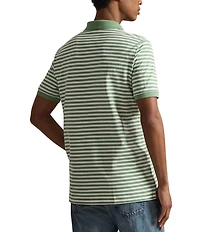 Polo Ralph Lauren Classic Fit Stripe Mesh Short Sleeve Polo Shirt