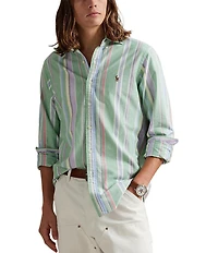 Polo Ralph Lauren Classic Fit Stripe Oxford Long Sleeve Woven Shirt