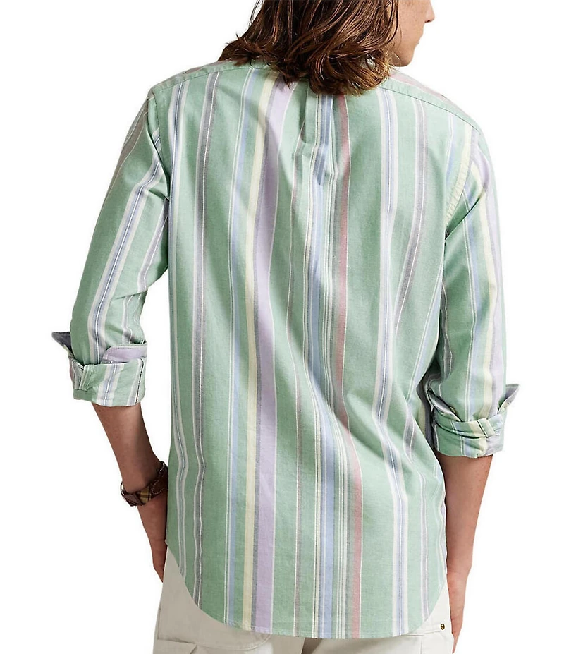 Polo Ralph Lauren Classic Fit Stripe Oxford Long Sleeve Woven Shirt