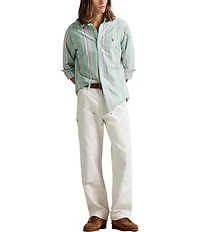 Polo Ralph Lauren Classic Fit Stripe Oxford Long Sleeve Woven Shirt