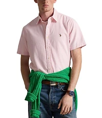Polo Ralph Lauren Classic Fit Stripe Oxford Short Sleeve Woven Shirt