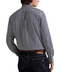Polo Ralph Lauren Classic Fit Stripe Stretch Poplin Long Sleeve Woven Shirt