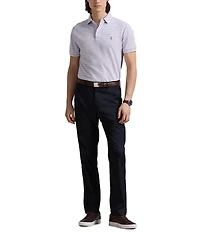 Polo Ralph Lauren Classic Fit Striped Tipped Stretch Mesh Short Sleeve Polo Shirt