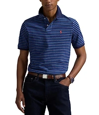 Polo Ralph Lauren Classic Fit Thin Striped Mesh Short Sleeve Polo Shirt