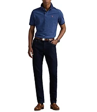Polo Ralph Lauren Classic Fit Thin Striped Mesh Short Sleeve Polo Shirt
