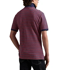 Polo Ralph Lauren Classic Fit Thin Striped Mesh Short Sleeve Polo Shirt