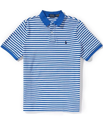 Polo Ralph Lauren Classic Fit Striped Mesh Short Sleeve Polo Shirt