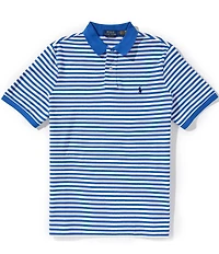 Polo Ralph Lauren Classic Fit Striped Mesh Short Sleeve Polo Shirt