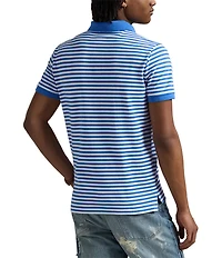 Polo Ralph Lauren Classic Fit Thin Striped Mesh Short Sleeve Polo Shirt