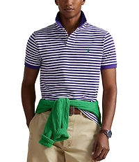 Polo Ralph Lauren Classic Fit Striped Mesh Short Sleeve Polo Shirt