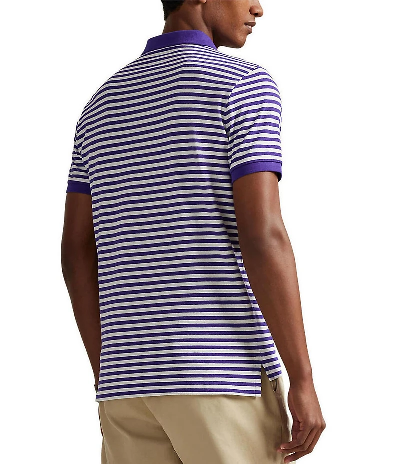 Polo Ralph Lauren Classic Fit Striped Mesh Short Sleeve Polo Shirt