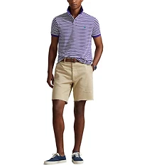 Polo Ralph Lauren Classic Fit Striped Mesh Short Sleeve Polo Shirt