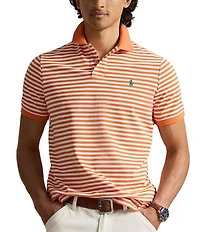Polo Ralph Lauren Classic Fit Striped Mesh Short Sleeve Polo Shirt