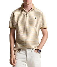 Polo Ralph Lauren Classic Fit Striped Mesh Short Sleeve Polo Shirt
