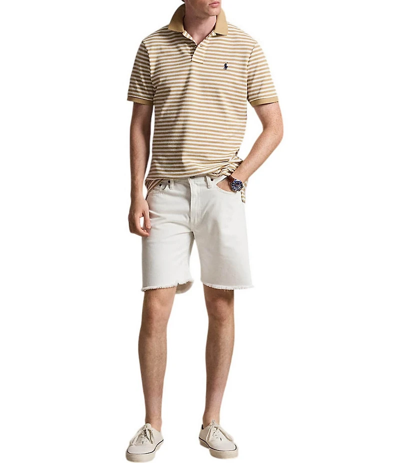 Polo Ralph Lauren Classic Fit Striped Mesh Short Sleeve Polo Shirt