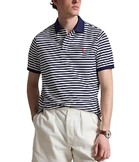 Polo Ralph Lauren Classic Fit Striped Mesh Short Sleeve Polo Shirt
