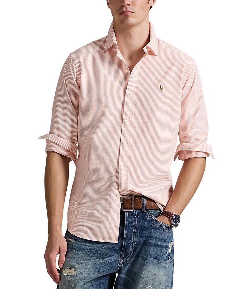 Polo Ralph Lauren Classic Fit Striped Oxford Long Sleeve Woven Shirt