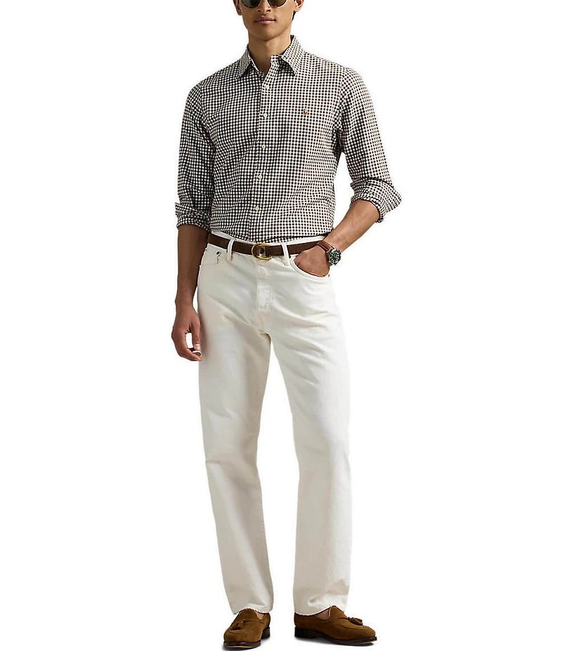 Polo Ralph Lauren Classic Fit Checked Oxford Long Sleeve Woven Shirt
