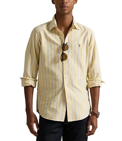 Polo Ralph Lauren Classic Fit Striped Oxford Long Sleeve Woven Shirt