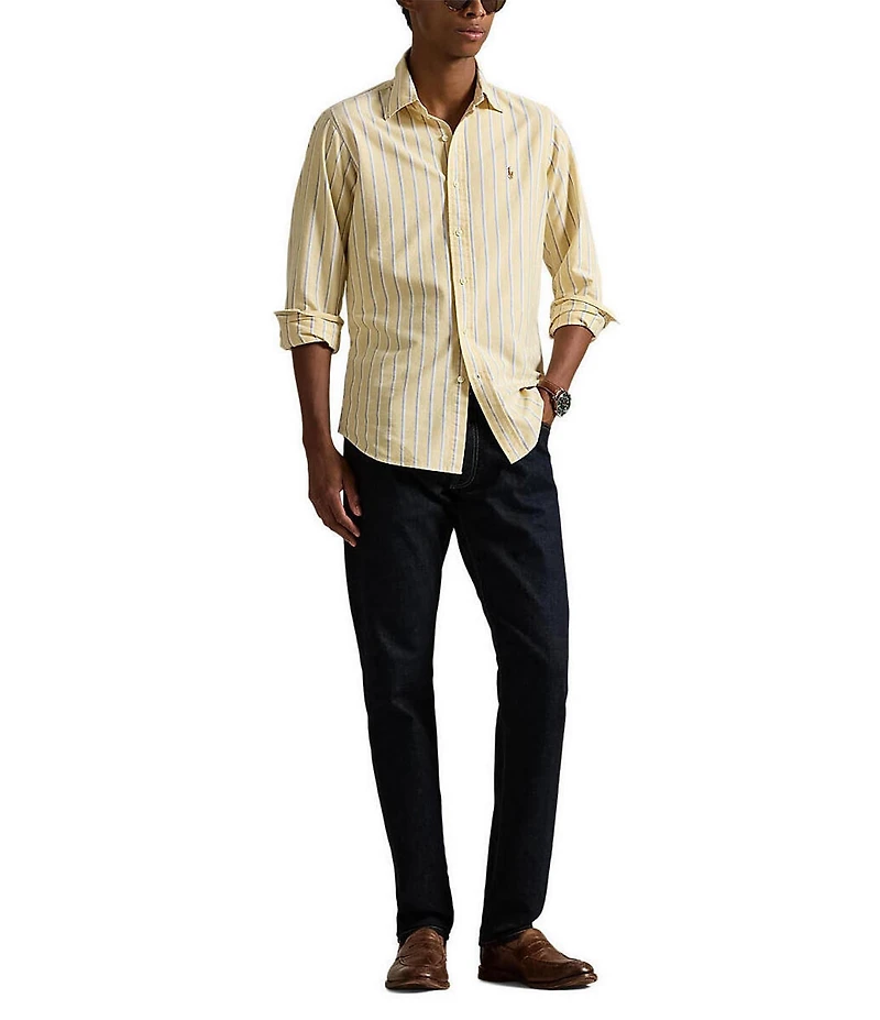 Polo Ralph Lauren Classic Fit Striped Oxford Long Sleeve Woven Shirt