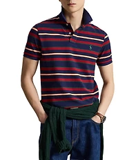 Polo Ralph Lauren Classic Fit Striped Short Sleeve Mesh Polo Shirt