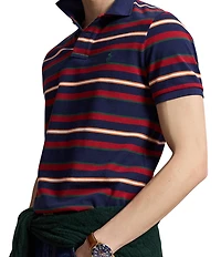 Polo Ralph Lauren Classic Fit Striped Short Sleeve Mesh Polo Shirt