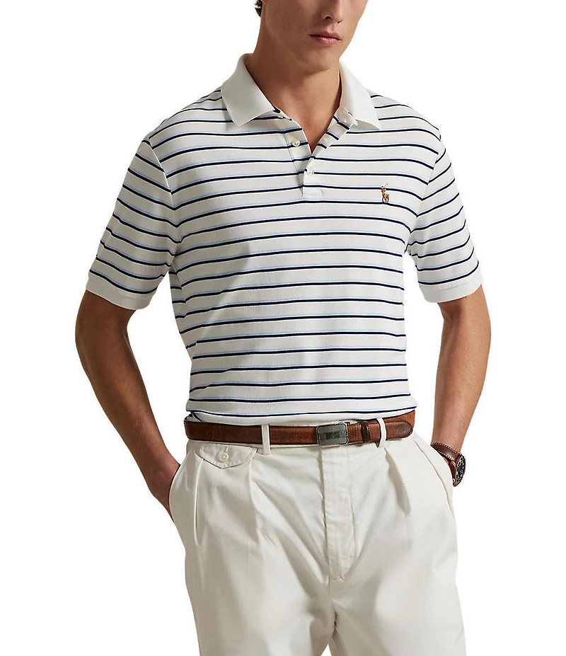 Polo Ralph Lauren Classic Fit Striped Short Sleeve Cotton Polo Shirt