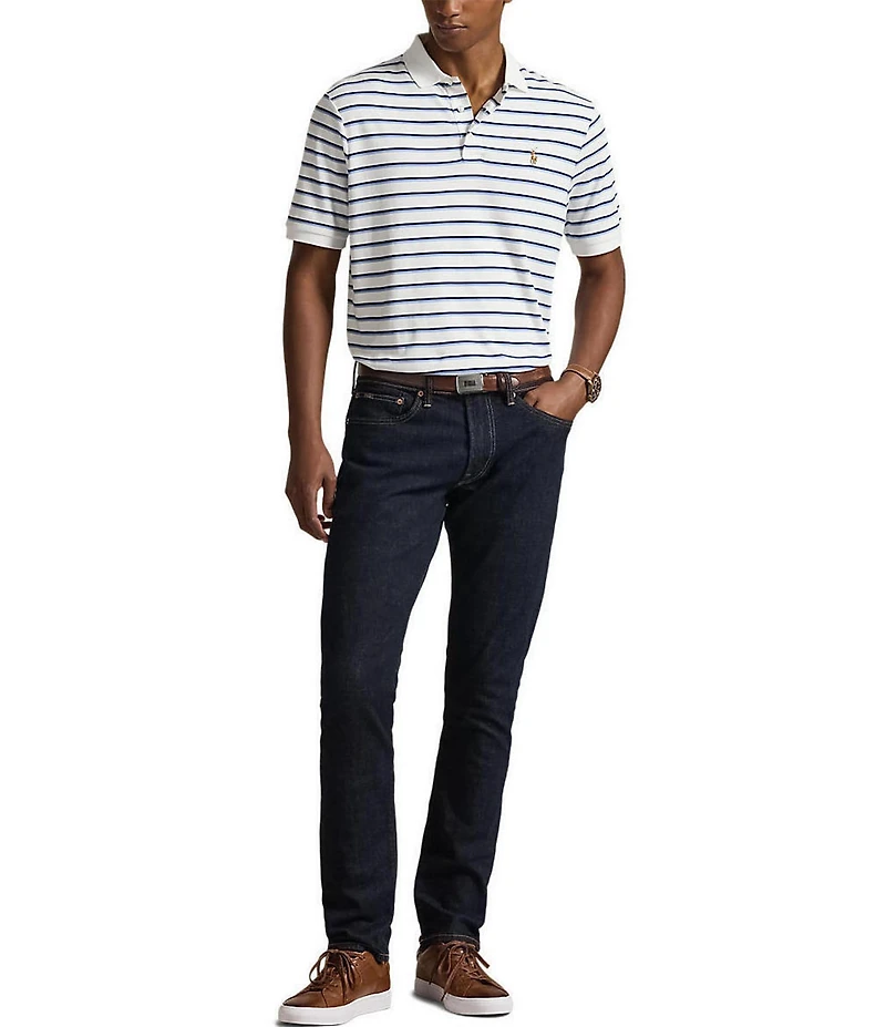 Polo Ralph Lauren Classic Fit Striped Soft Cotton Short Sleeve Polo Shirt