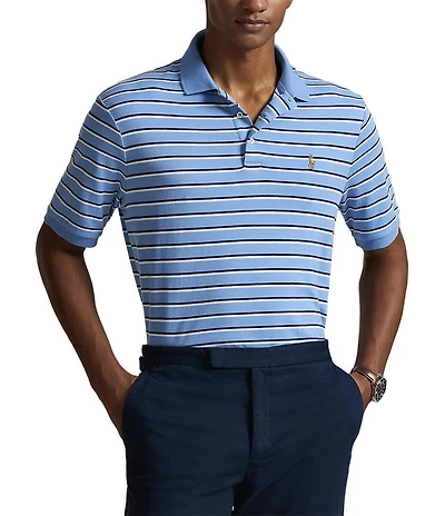 Polo Ralph Lauren Classic Fit Striped Soft Cotton Short Sleeve Polo Shirt