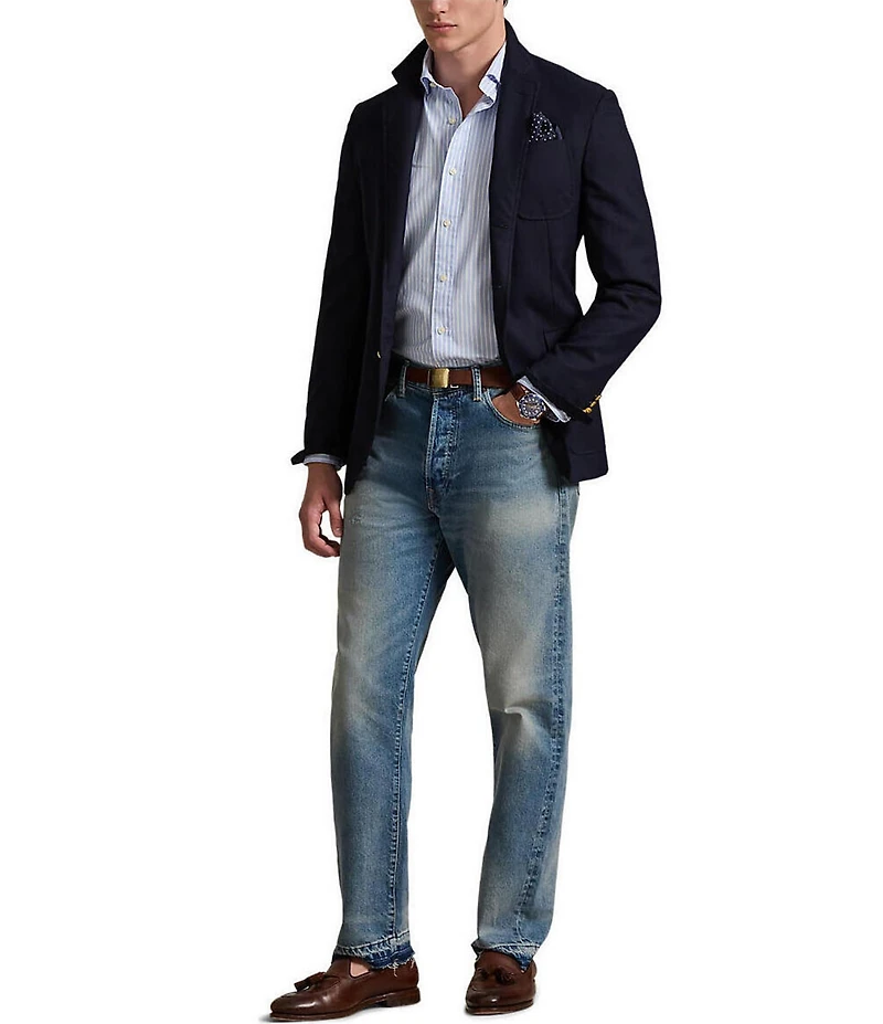 Polo Ralph Lauren Classic Fit Striped Stretch Oxford Long Sleeve Woven Shirt