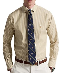 Polo Ralph Lauren Classic Fit Striped Stretch Oxford Long Sleeve Woven Shirt