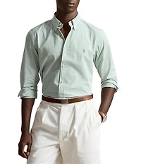 Polo Ralph Lauren Classic Fit Striped Stretch Poplin Long Sleeve Woven Shirt