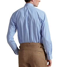 Polo Ralph Lauren Classic Fit Striped Stretch Poplin Long Sleeve Woven Shirt