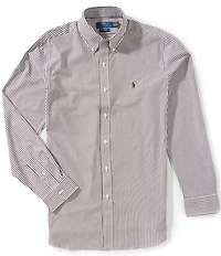 Polo Ralph Lauren Classic Fit Striped Stretch Poplin Long Sleeve Woven Shirt
