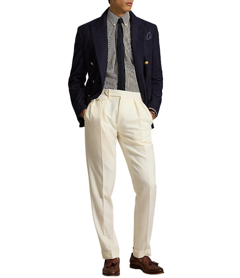 Polo Ralph Lauren Classic Fit Striped Stretch Poplin Long Sleeve Woven Shirt